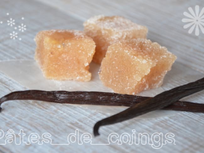 Pâtes de coings à la vanille