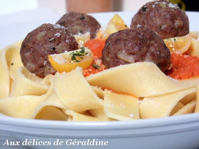 Aux délices de Géraldine: Boulettes de viande épicées à l'italienne