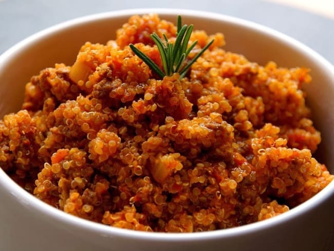 Quinoa à la bolognaise