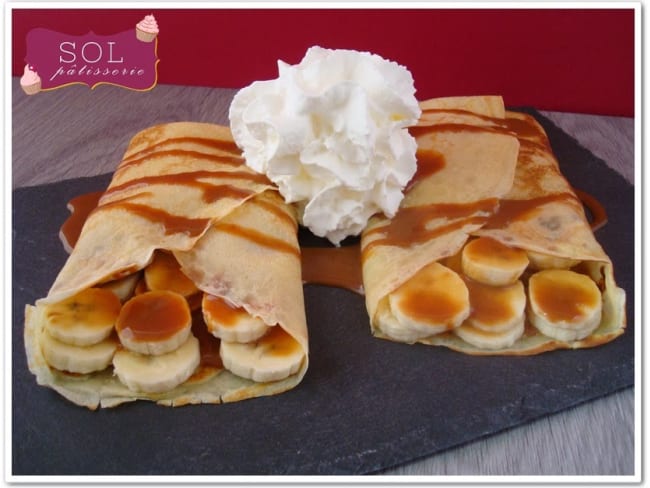 Crêpes banane et confiture de lait