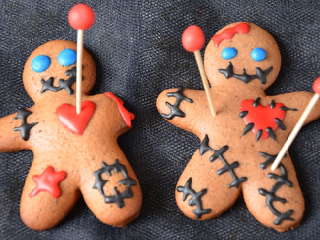 Biscuits voodoo pour Halloween façon gingerbread