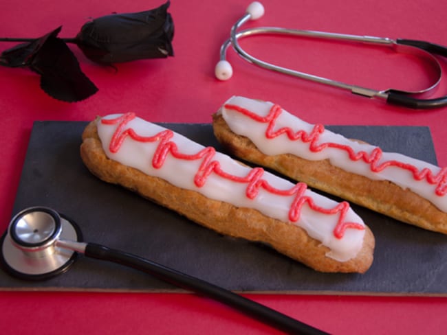 Eclairs électrochoc d'après Christophe Adam pour Halloween