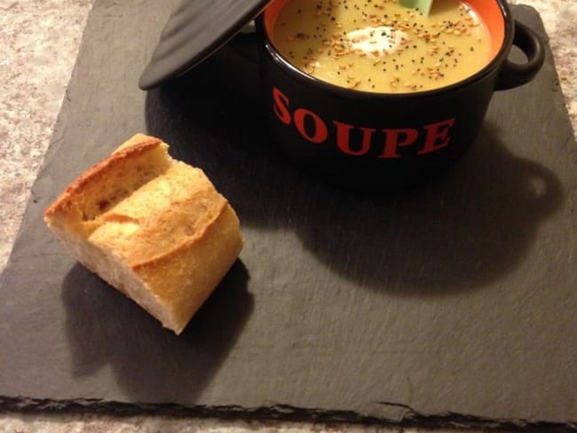 Soupe poireaux pommes de terre