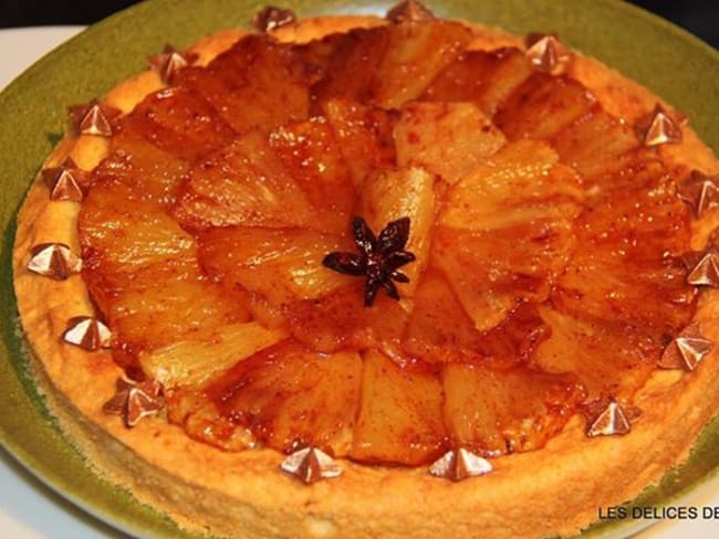 Tarte ananas et frangipane