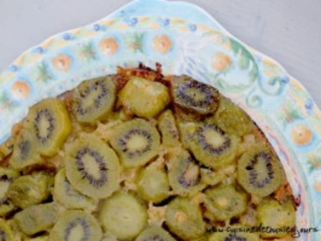 Gâteau renversé aux kiwis