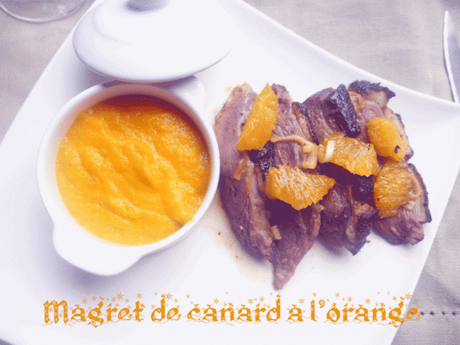 Magret de canard sauce à l'orange