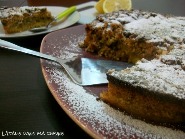 Torta caprese de la cuisine napolitaine