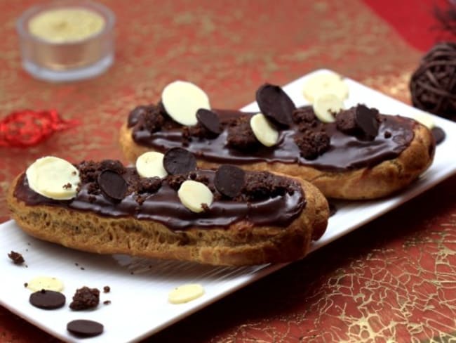 Eclairs chocolat praliné