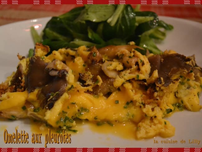 Omelette aux pleurotes