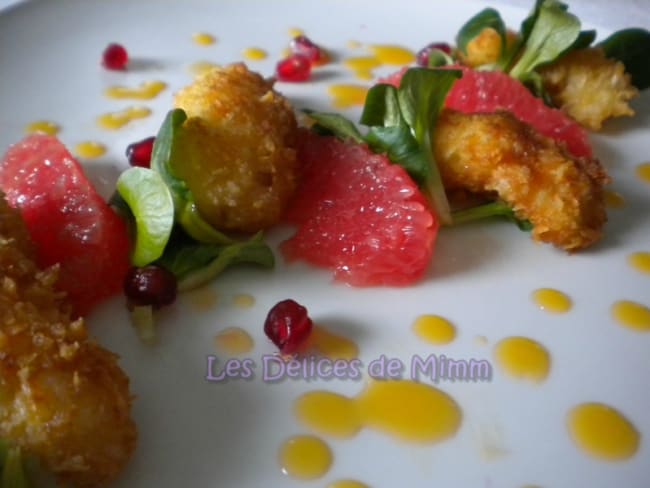 Langoustines croustillantes au beurre d’agrumes