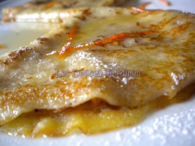 Crêpes Suzette flambées