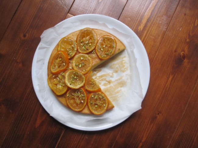 Gâteau aux amandes et bigarades confites