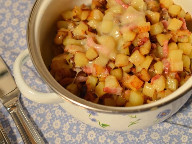 Poêlée de pommes de terre au comté