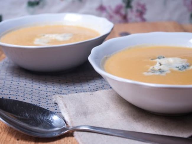 Soupe potiron et gorgonzola