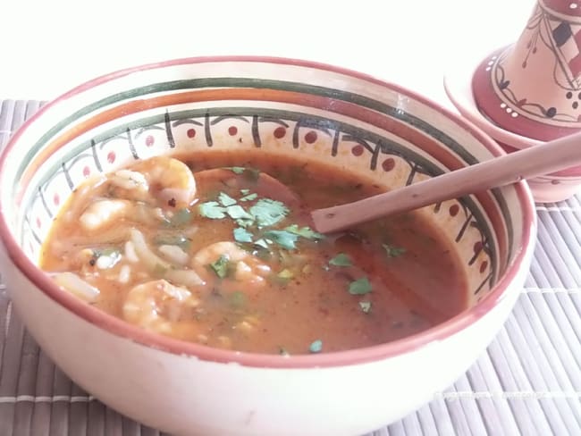 Soupe aux crevettes