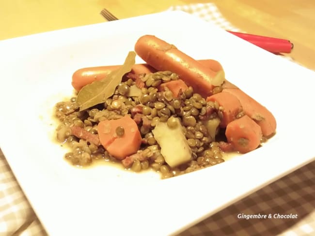 Potée aux lentilles vertes