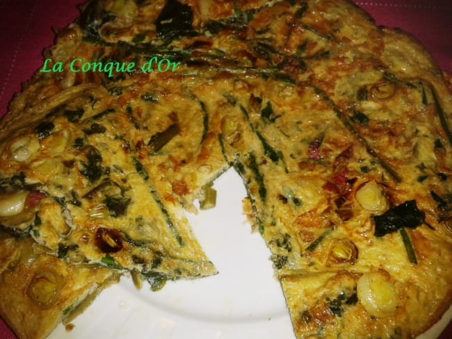 Omelette aux asperges sauvages