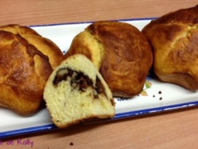 Brioche marbrée Nutella et noix