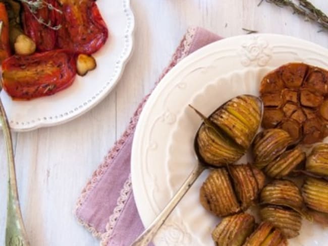 Légumes rotis au four au vinaigre balsamique