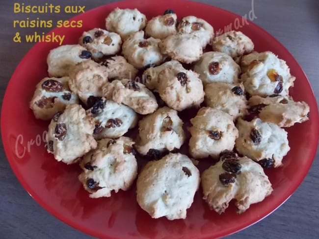 Biscuits aux raisins secs et whisky