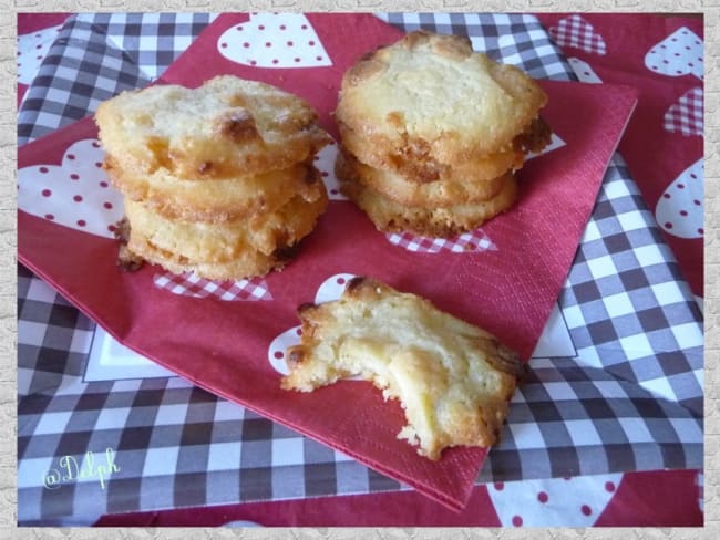 Cookies au chocolat blanc.