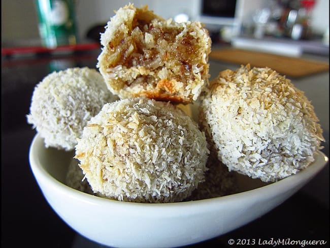 Bouchées coco et noisettes