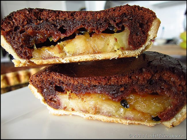 Tarte au chocolat et fruits de la passion