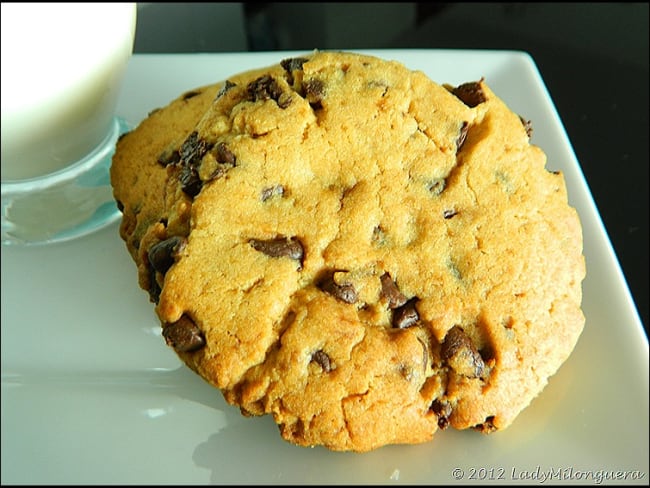 Cookies au beurre de cacahuètes et pépites de chocolat