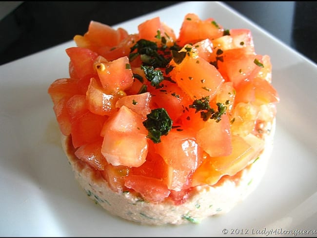 Tartare de tomates au thon