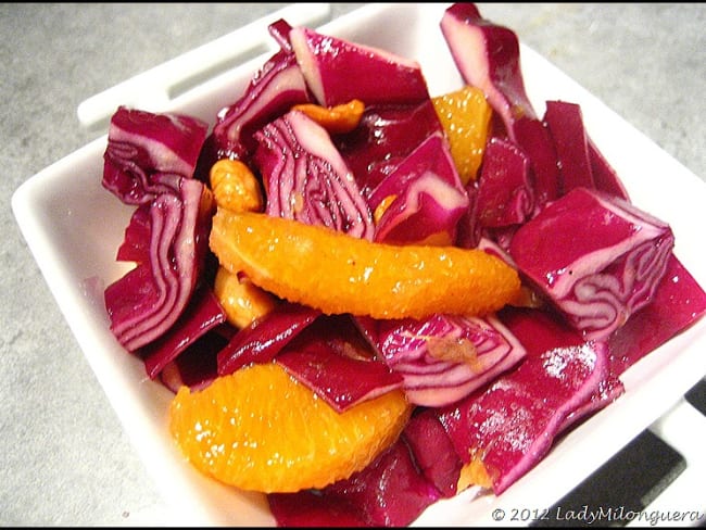 Salade de chou rouge à l’orange