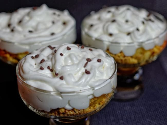 Coupe banane, caramel au beurre salé