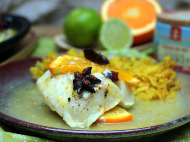 Papillotes de cabillaud orange et badiane