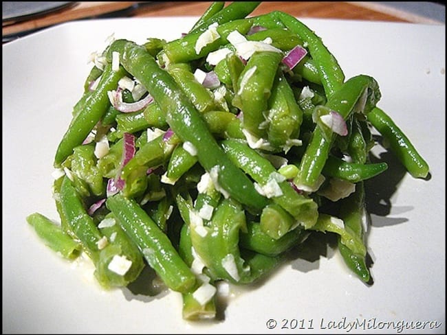 Salade de haricots verts à la noix de coco