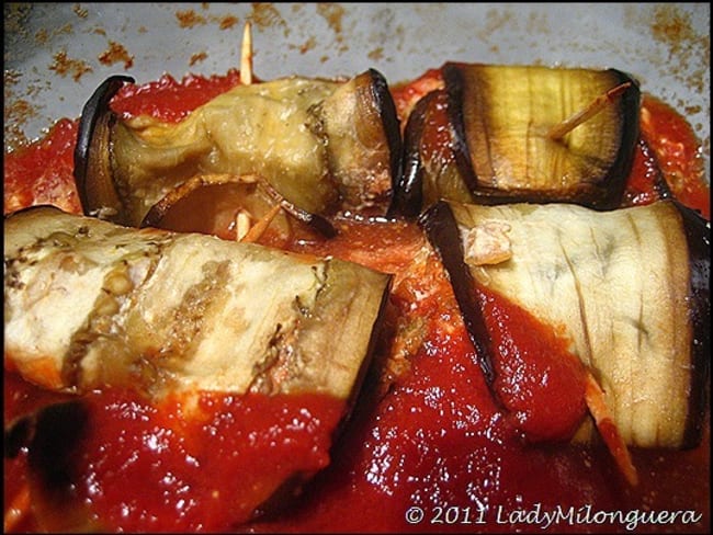 Roulés d’aubergine à la ricotta