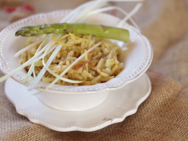 Délicieux risotto de pommes de terre