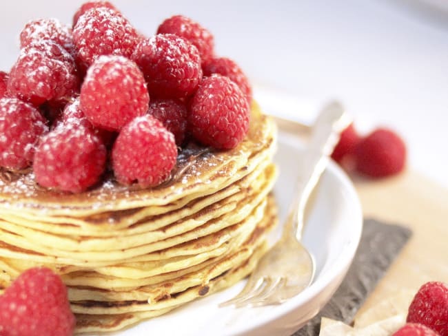 Pancakes Framboises & Nutella