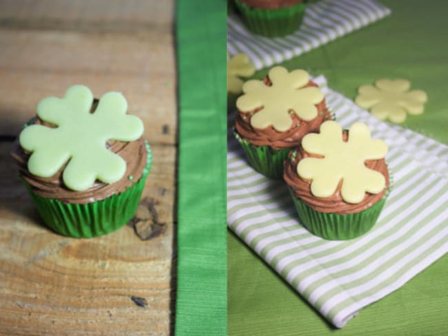 Cupcakes de la Saint-Patrick, Guinness et chocolat