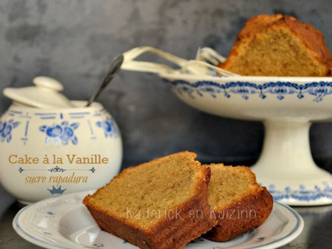 Cake à la vanille et sucre rapadura