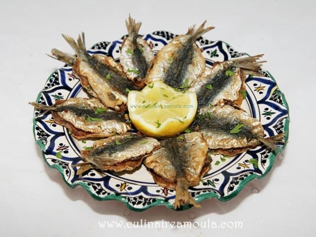 Sardines frites à la charmoula