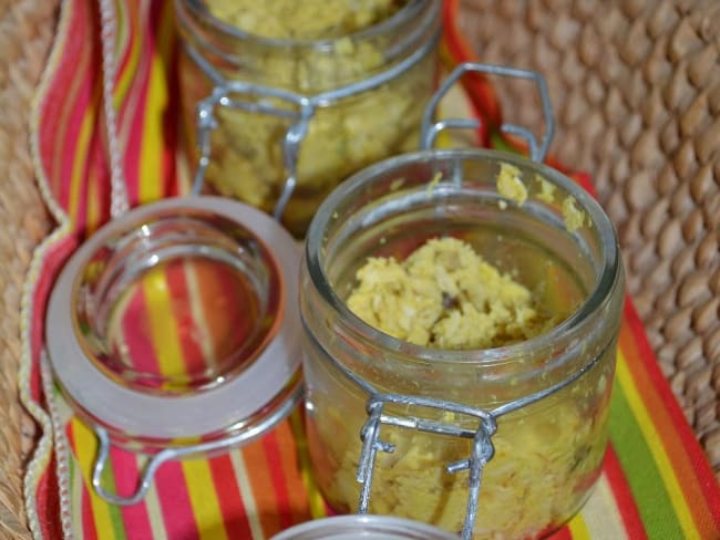 Rillettes de poulet à l'orientale