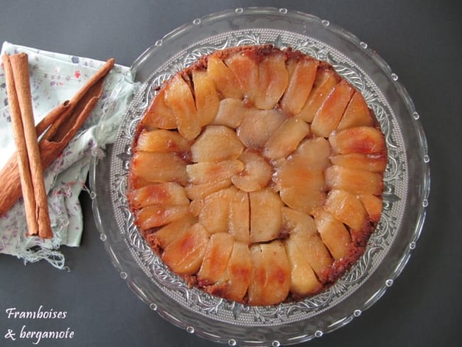 Tarte tatin de pommes aux spéculos