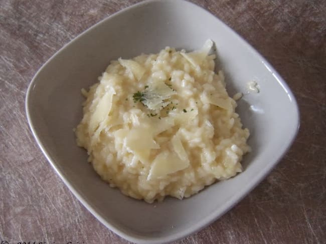 Le risotto au parmesan