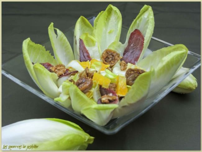 Salade d’endives,vinaigrette à l’orange