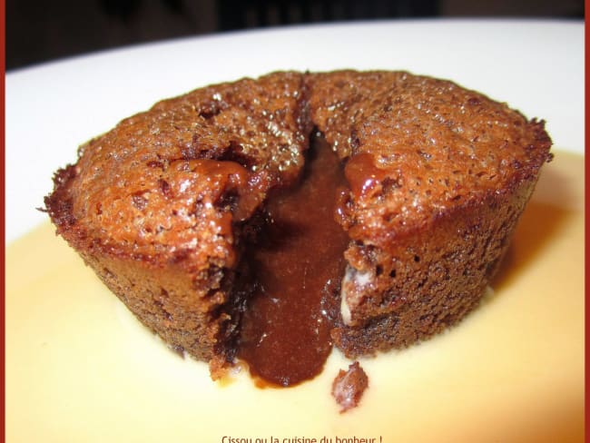 Fondant au chocolat et crème anglaise