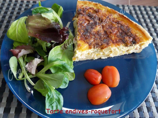 Tarte endives-roquefort