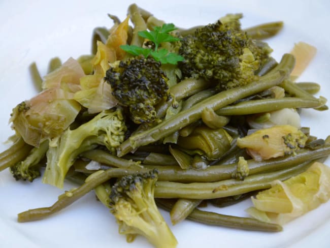 Poêlée de légumes verts