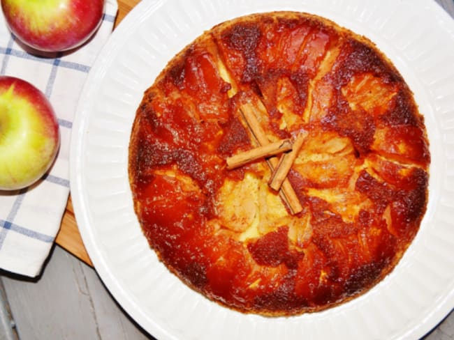 Renversé pommes-caramel façon tatin