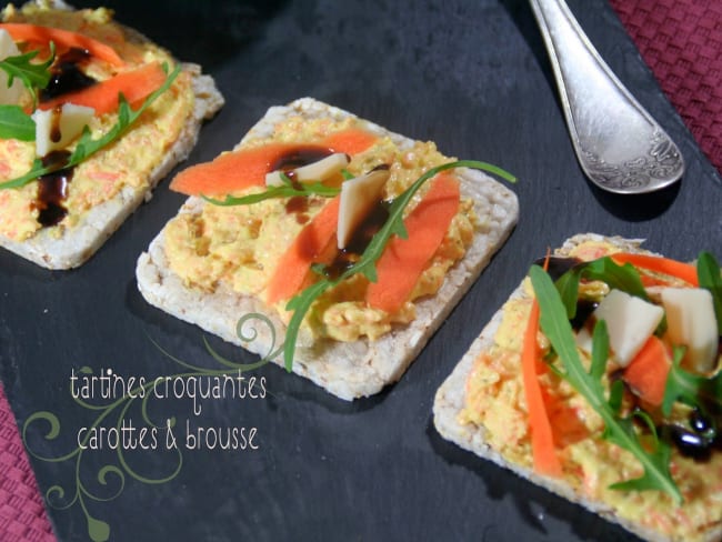 Tartines Croquantes Carottes et Brousse