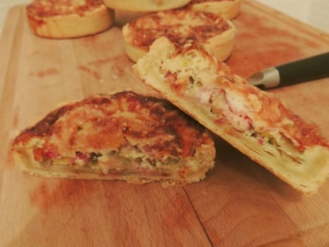 Petites quiches endives poireaux