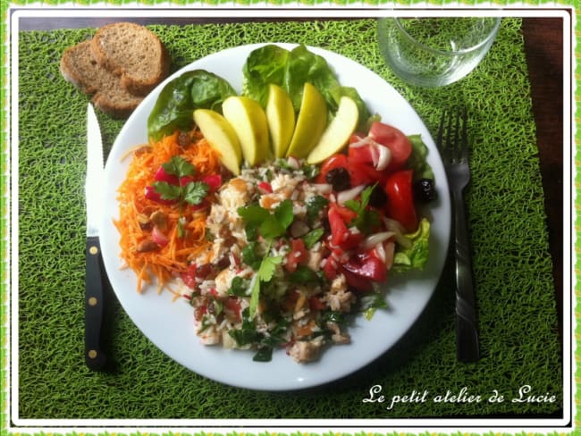 Assiette salade printanière